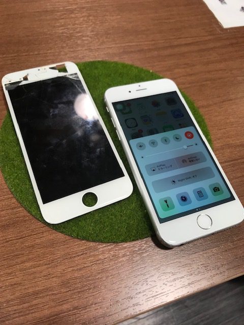 【伊丹店修理速報　アイフォン6　画面修理のお客様】姉妹喧嘩をしたときにお姉ちゃんに携帯を投げられた((=ﾟДﾟ=))ﾉしかもバキバキになりタッチが効かない。。。それでも直るのでご安心下さい！！