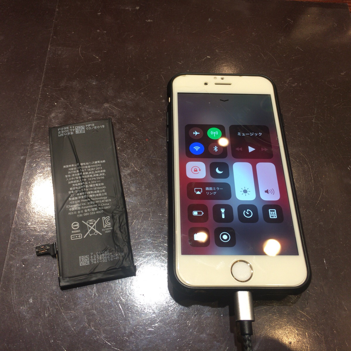 IPHONE6のバッテリー交換、尼崎でお探しならスマートクールつかしん店へ！