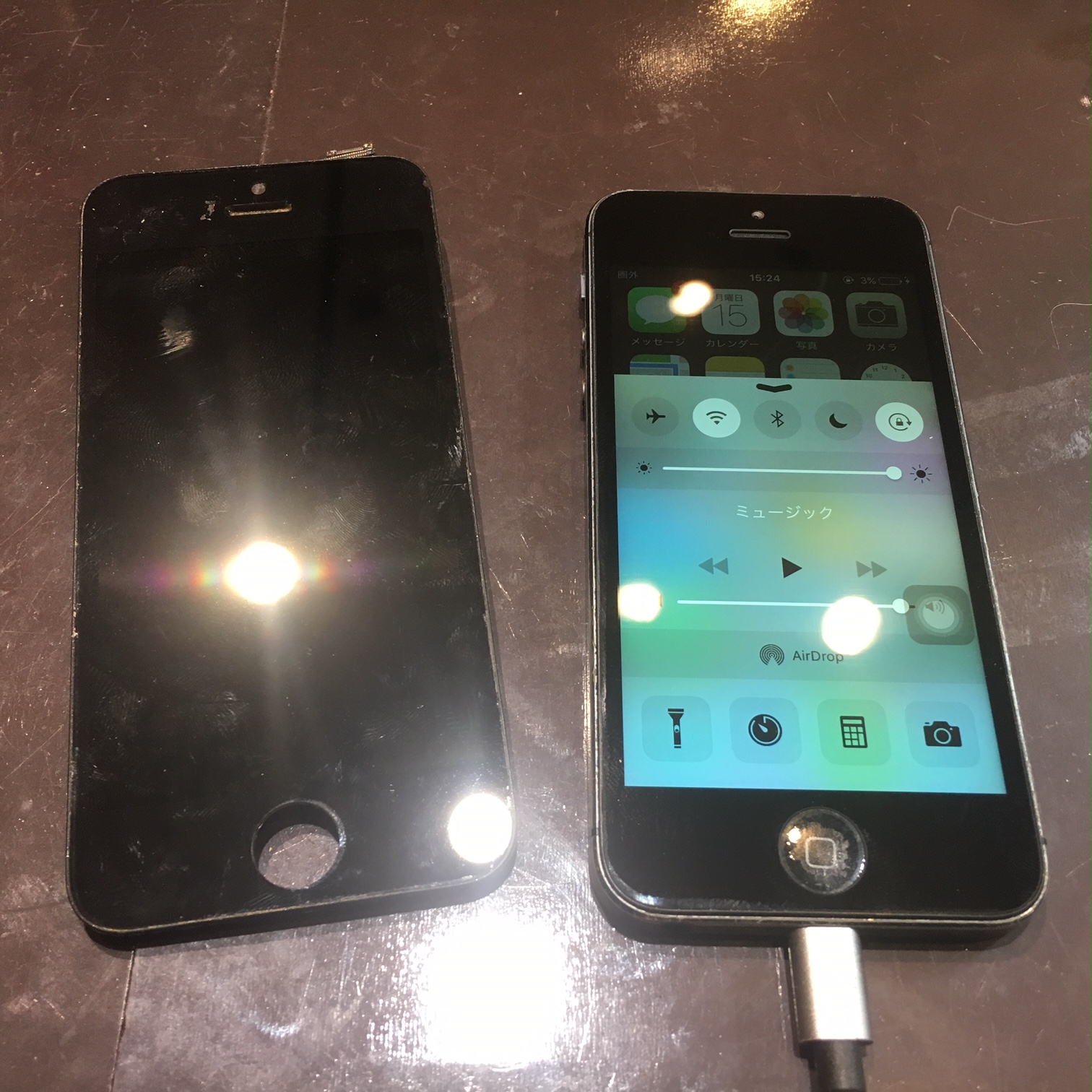 レジェンド！iPhone5の画面交換にチャレンジ★尼崎のiPhone修理専門店、スマートクール。