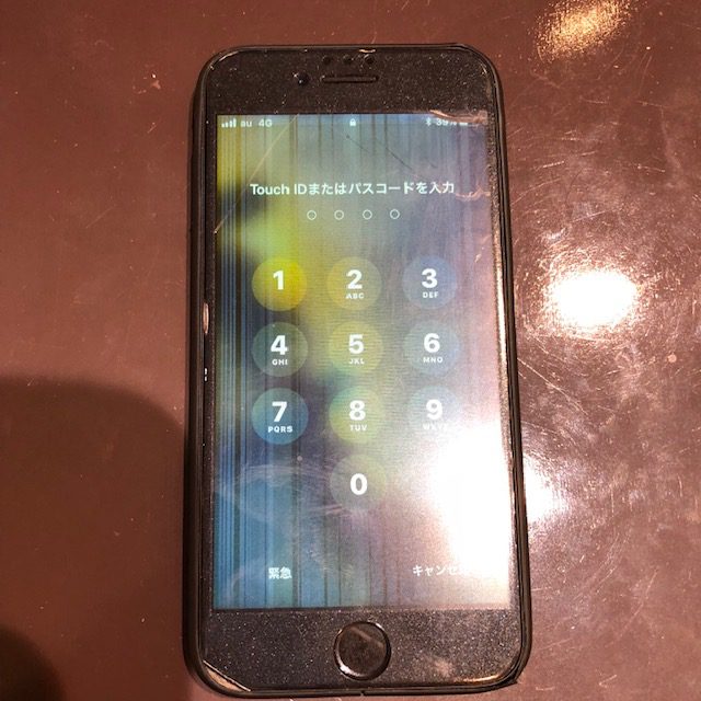 iphone7画面交換｜変な線がでてきて、タッチできなくなってΣ（・□・；）＜尼崎市よりお越しのお客様＞