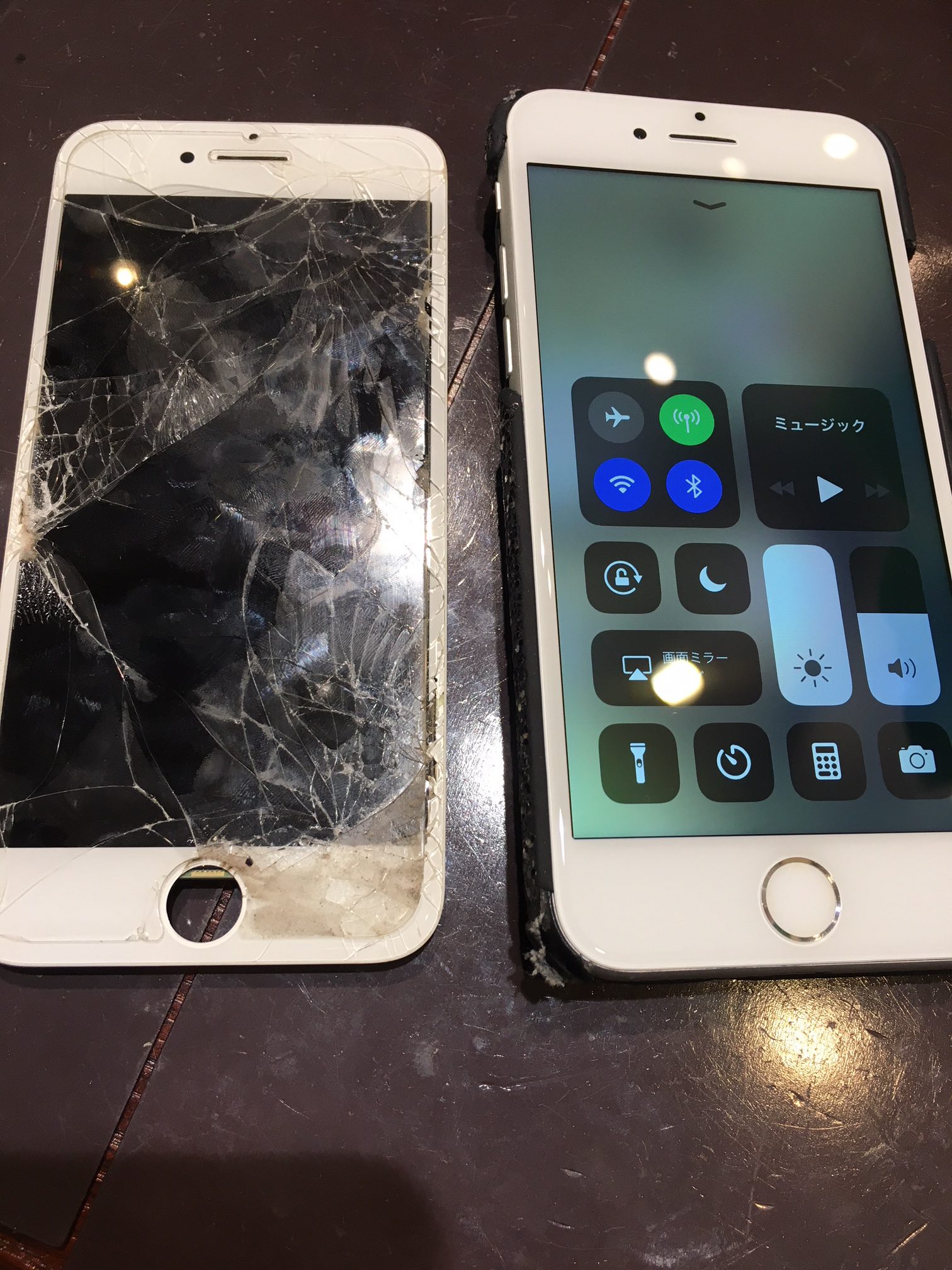 アイフォン修理尼崎伊丹店iphone6画面割れ修理!バキバキになった液晶も綺麗になりました、尼崎からお越しのお客様