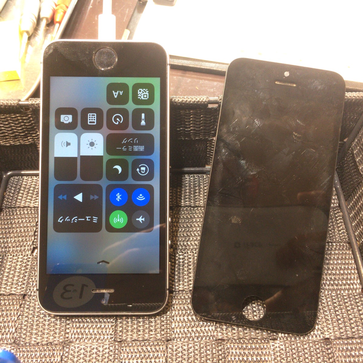 iPhoneSE、落下でタッチ不良(-_-;)　画面交換したものの……( ꒪Д꒪)　尼崎、伊丹、川西のiPhone修理専門店スマートクール