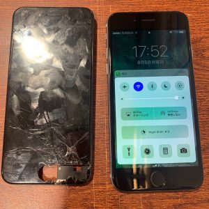 アイフォン6　ガラス割れ　液晶パネル　修理　画面　破損