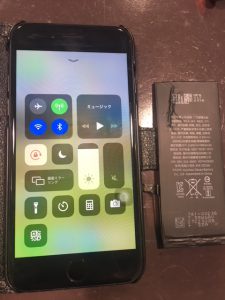 アイフォン7電池交換の画像