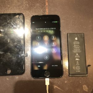 iPhone７のバッテリーと画面を40分で交換！！