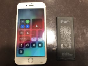iPhone6s　バッテリー交換