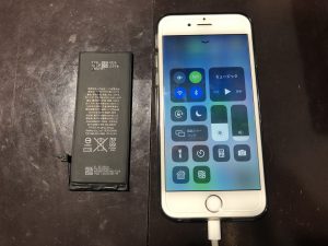 iPhone　電池交換