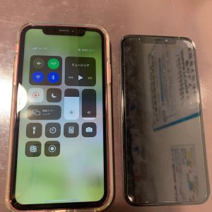 iPhone　アイフォン　XR　ｘｒ　テンアール　ガラス　液晶　パネル　画面　割れ　破損　故障　
