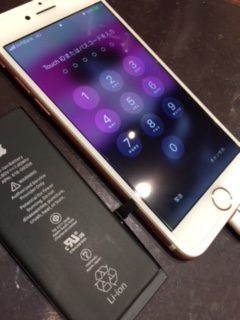 iphone修理伊丹尼崎　アイフォン7バッテリー交換　伊丹市よりお越しの客様