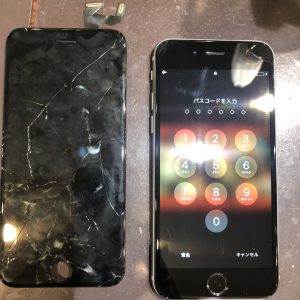 iPhone６Sの画面交換は３０分ほどで完了！！！