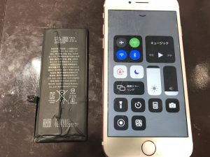 iPhone　電池交換