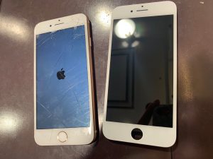 アイフォン　6　iPhone　ガラス　バキバキ　破損　割れ　故障　修理　パネル　液晶