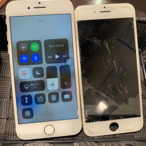 アイフォン　IPHONE　iphone　画面　液晶　割れ　パネル　破損　バキバキ