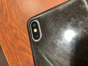 iPhone　アイフォン　X　ガラス　割れ　破損　バキバキ