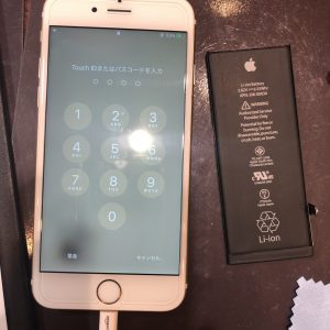 iPhone6Sバッテリ交換