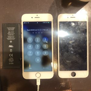 iPhone6画面＆バッテリー交換