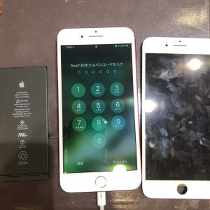 iPhone6Sバッテリー＆画面交換