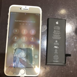 iPhone6Sのバッテリー交換