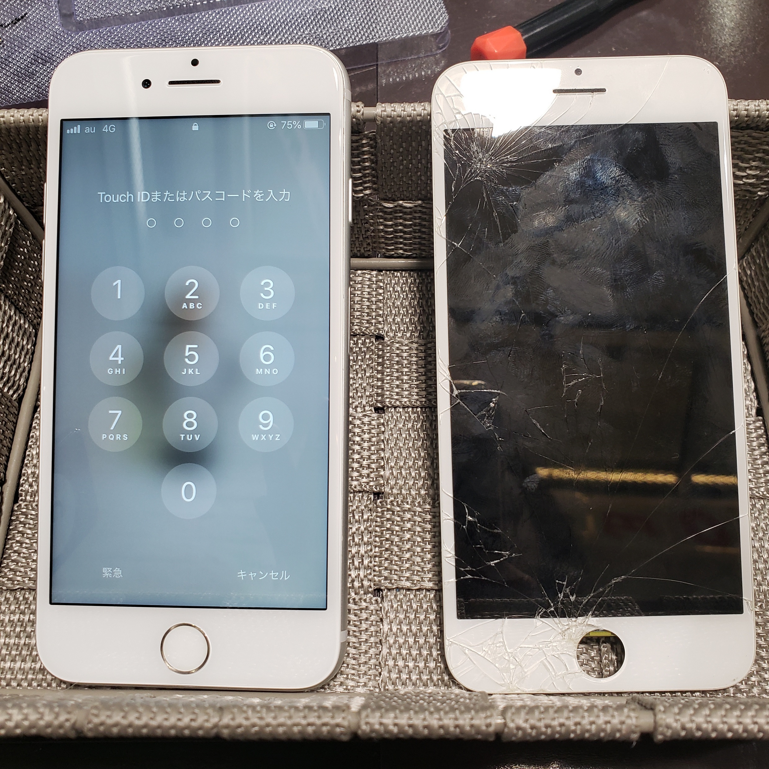 iPhoneの画面がバキバキに割れてしまった、、、iPhone修理専門店のスマートクールならデータそのまま即日最短30分修理！！＜宝塚市からお越しのお客様＞072-767-1011