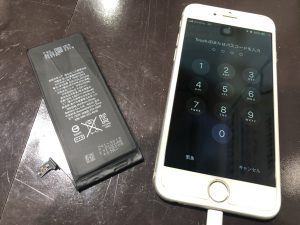 アイホーン６ｓ　バッテリー交換