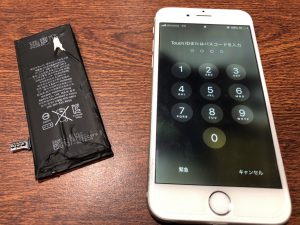 アイホーン６ｓ　バッテリー交換