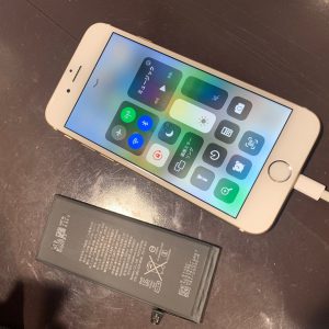 iphone　アイフォン　battery　バッテリー　劣化　悪化　交換　修理　充電　100%