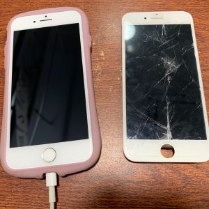 iPhone　アイフォン　ガラス　液晶　フロント　パネル　修理　交換　データ　そのまま　割れ