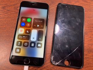アイフォン　iphone　ガラス　液晶　フロント　パネル　故障　割れ　バキバキ　欠け