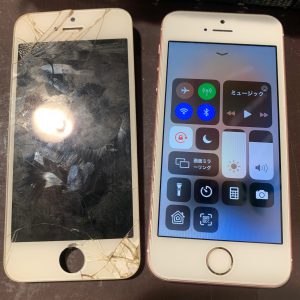 iPhone　アイフォン　SE　エスイー　画面　液晶　パネル　フロント　画面　修理　ガラス　故障　割れ　
