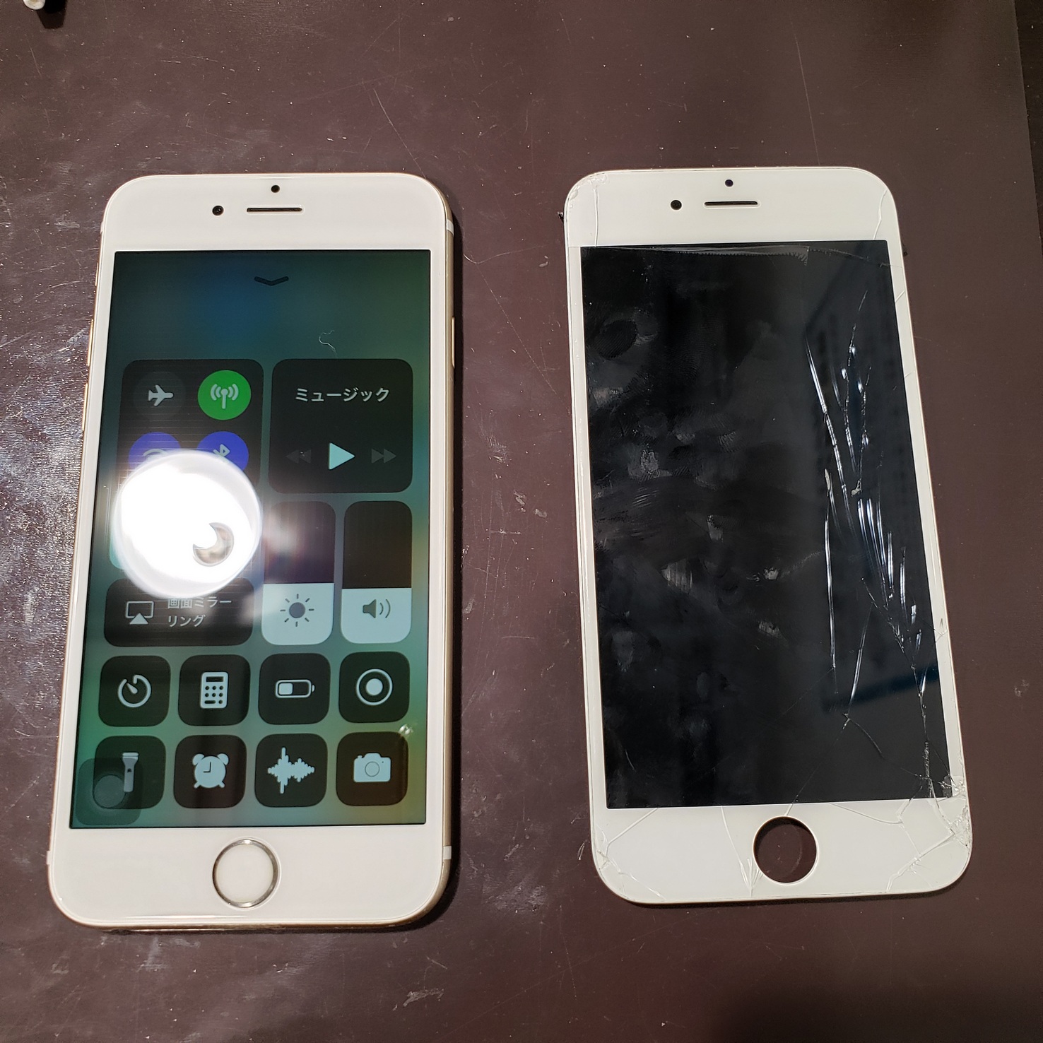 年始も営業しております！バキバキ画面も４０分で修理完了！ iPhone6s画面修理 【伊丹市からお越しのお客様】TEL：072-767-1011