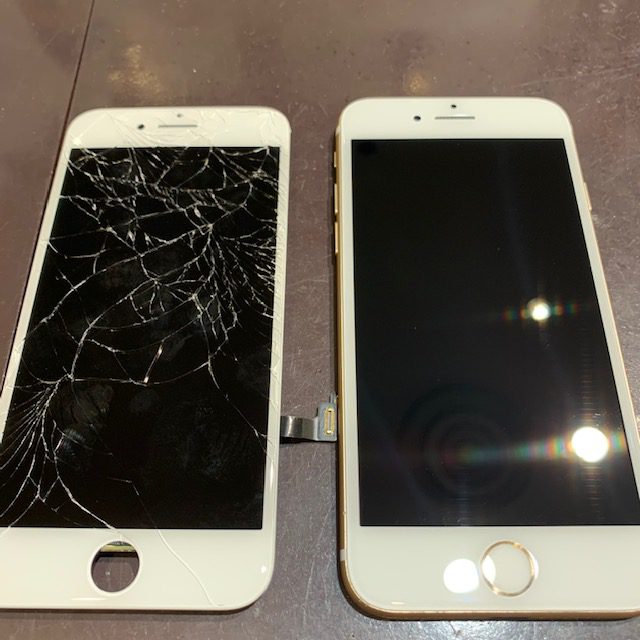 iPhoneの画面がバキバキに、、、iPhoneが壊れてしまった時はスマートクールイオンモール伊丹まで！！＜宝塚市からお越しのお客様＞電話番号：072-767-1011