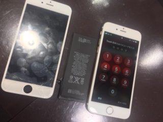 アイフォン修理伊丹尼崎川西宝塚店　買取も強化！データそのまま　iphone6画面電池同時交換　スマホコーティング　宝塚市よりお越しのお客様