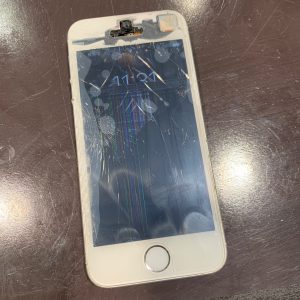IPHONE　アイフォン　画面　バキバキ　ガラス　