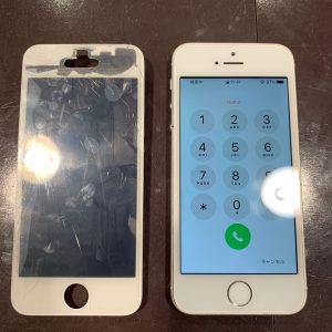 IPHONE　アイフォン　SE　画面　ガラス　液晶　パネル　修理