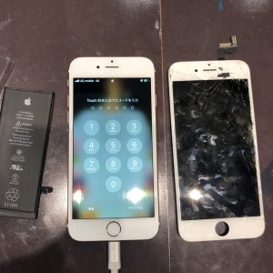 iPhone6Sの水没復旧作業