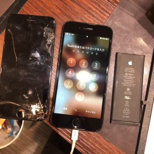 iPhone7画面＆バッテリー交換