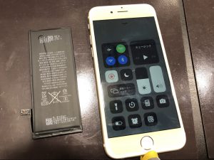 iPhone　バッテリー交換