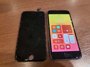 iPhone6画面修理ガラスコーティング