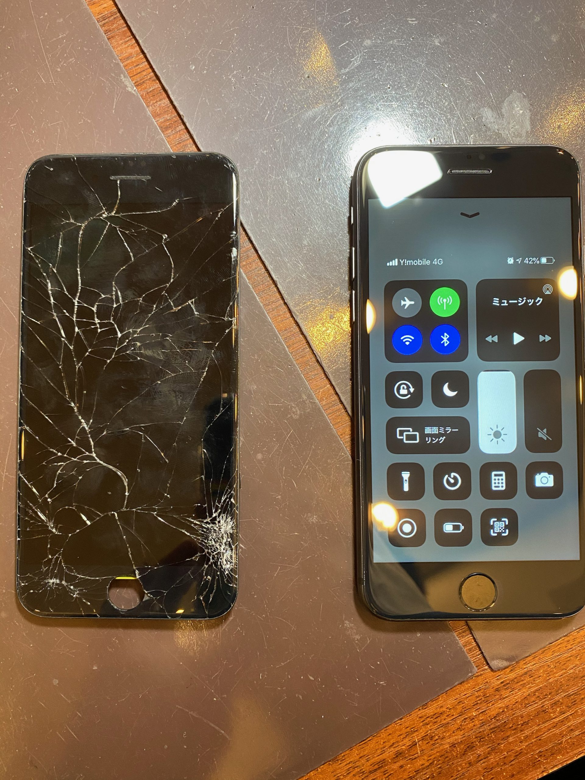 【iPhone８画面交換】川西－どんなにバキバキでも即日修理可能！データそのまま！ヒ