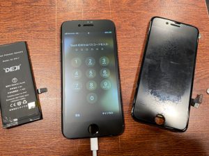 iphone７画面バッテリー交換
