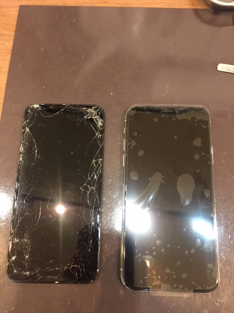 【iPhone XS画面修理】川西−画面がバキバキのままでは大変なことになります！ヒ