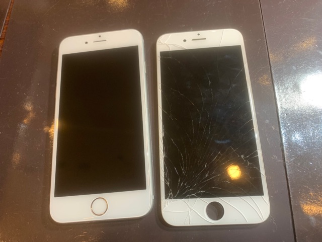 iPhone6S　画面修理　データそのまま即実最短30分修理　＜伊丹市からお越しのお客様＞ク
