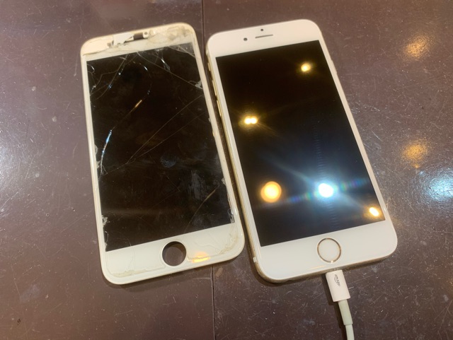 【iPhone 7 修理】一部分の損傷が酷い端末でも画面修理で回復します！損傷部分の応急手当だけお願いいたしますm(__)m