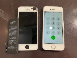 ガラス・液晶交換・バッテリー交換を行ったiPhoneSE第1世代