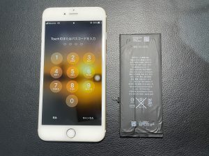 バッテリーを交換したiPhone7Plus