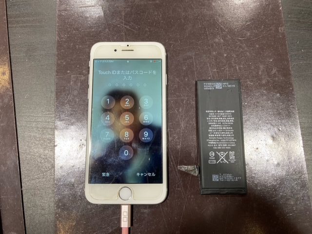 iPhone6　バッテリー交換　尼崎市よりご来店