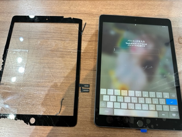 iPad画面破損修理　中のデータそのままで【川西市からご来店のお客様】スマートクールイオンモール伊丹店