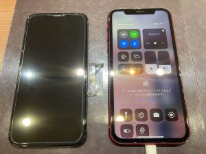 iPhone XR 液晶漏れ修理