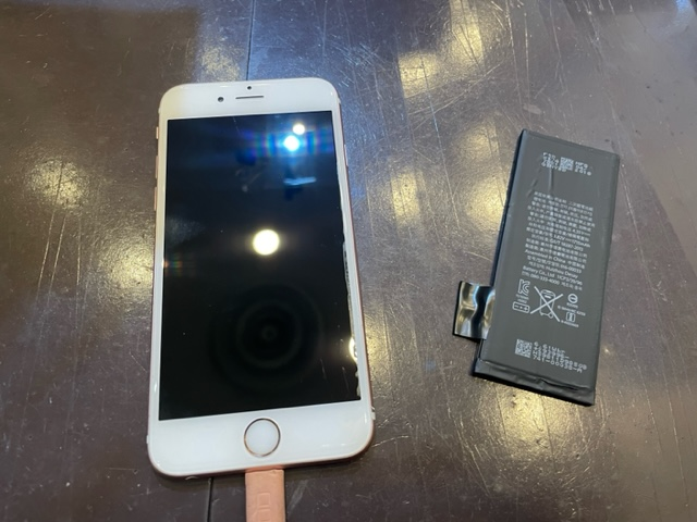 iPhone6S　バッテリー交換　尼崎市よりご来店