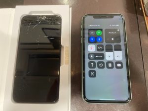 iPhone 11 ガラス割れ修理